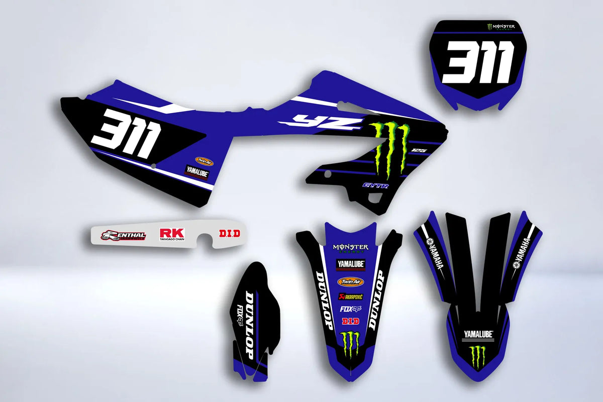 kit gráfico Yamaha YZ 125/250 2022-2025 - DYNEXA