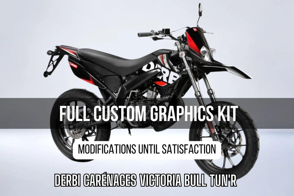 DERBI fairings Victoria Bull Tun'R 100% custom graphics kit