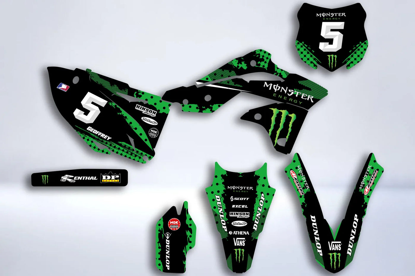 Kit Déco KAWASAKI KXF 250 2013-2016 - MONSTER #5