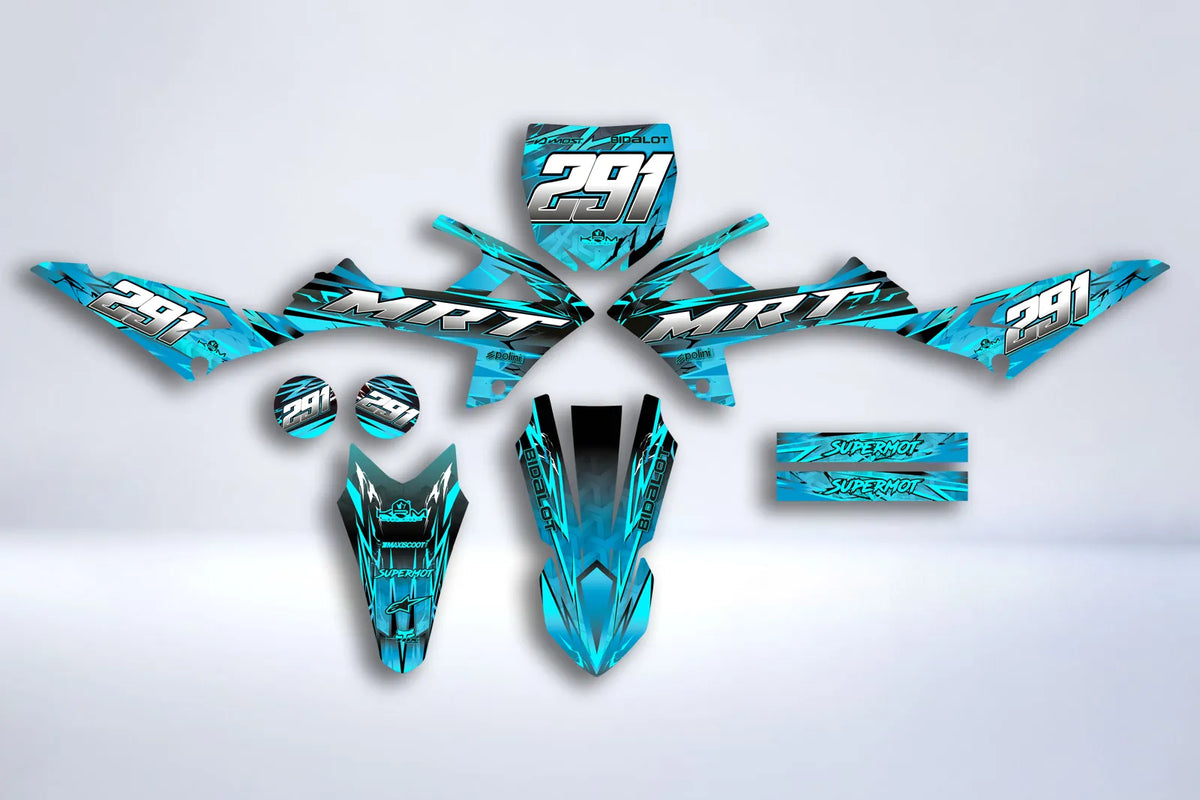 Kit Déco Rieju MRT 2022-2025 - GLASS BLUE