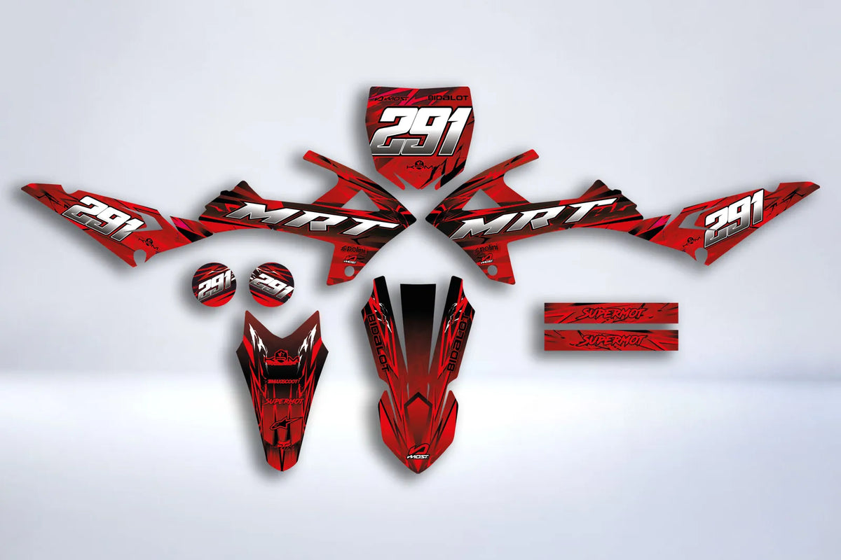 Kit Déco Rieju MRT 2022-2025 - GLASS RED