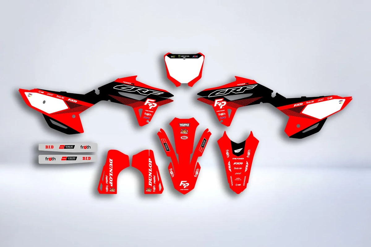 Honda CRF 250 2022-2024 & CRF 450 2021-2024 graphics kit - THRAXX