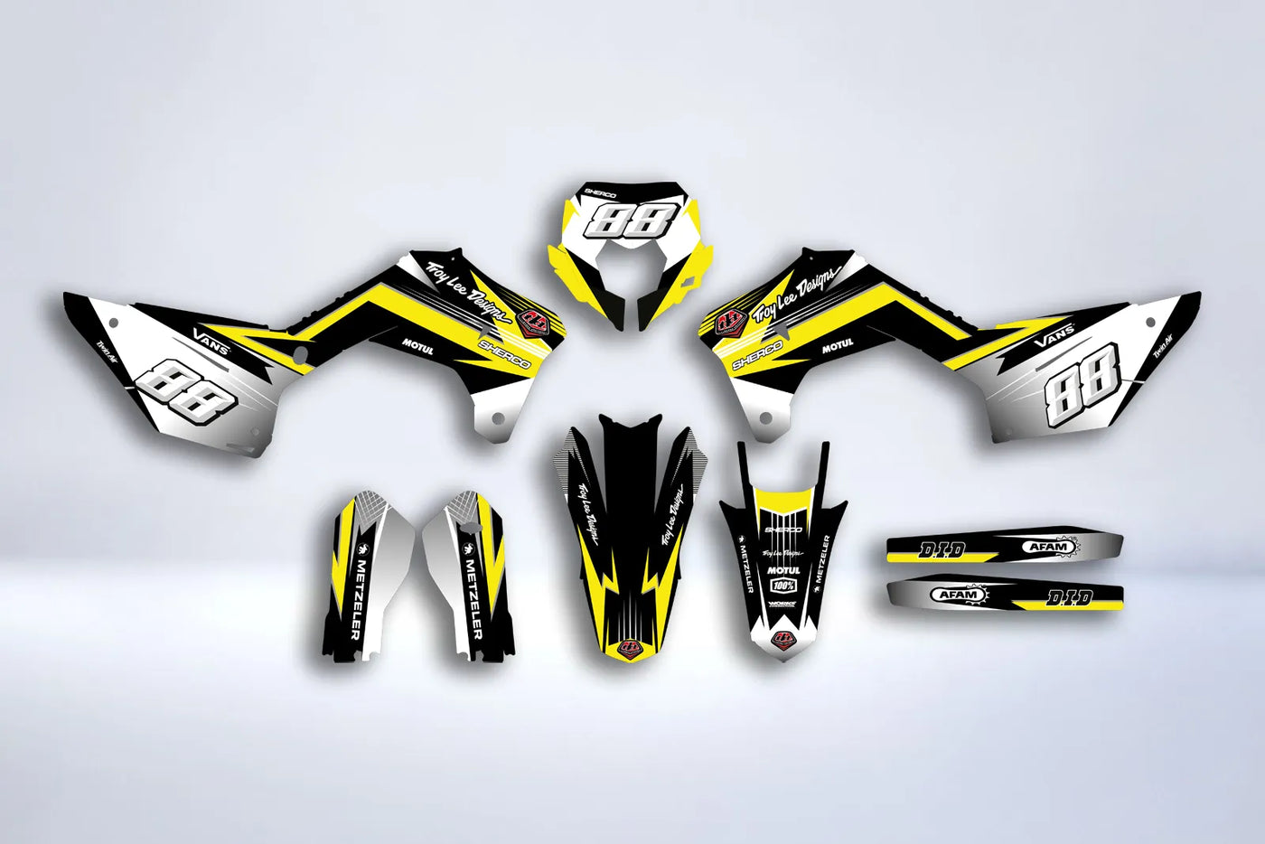 Dekor-Kit Sherco SE SEF 2017-2024 - TROY LEE GELB