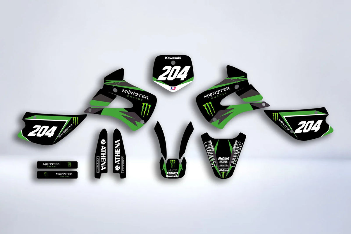 Kit Deco KAWASAKI KX 85-100 1998-2013 - GREEN MONSTER