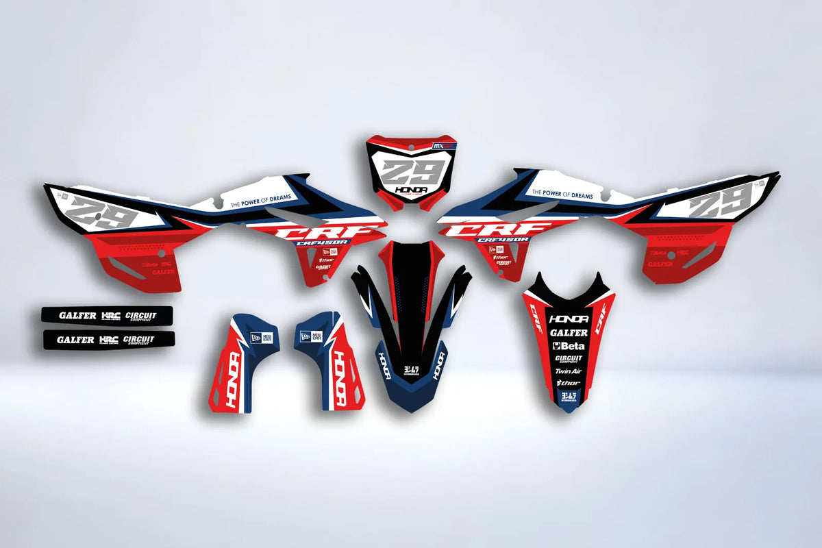 Kit gráfico HONDA CRF 250 2022-2024 y CRF 450 2021-2024 - Iris
