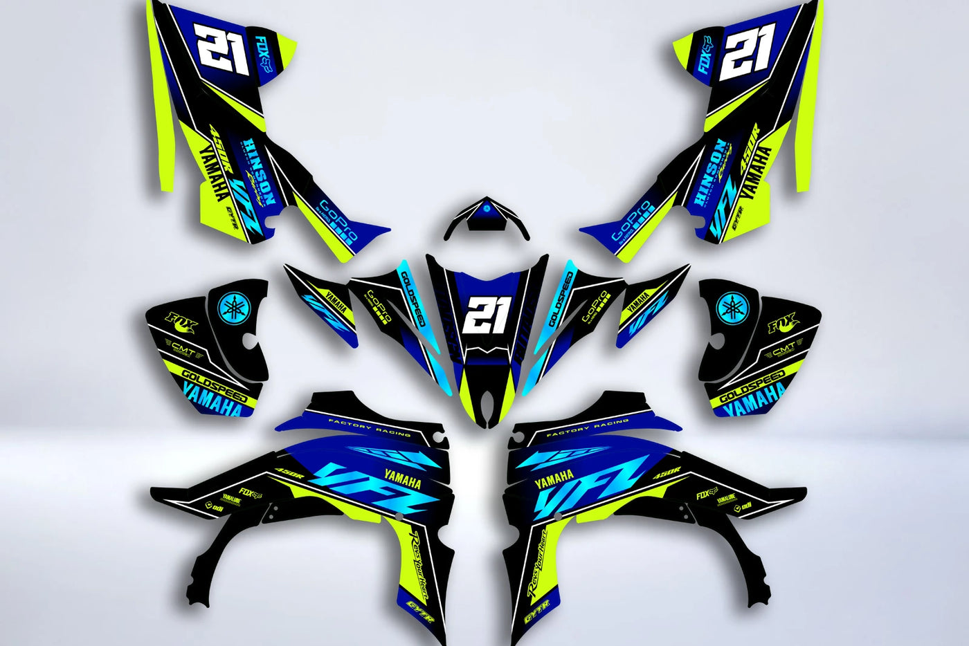 Kit déco Yamaha YFZ 450 R RAPTOR 2014-2022 - PHORIAN