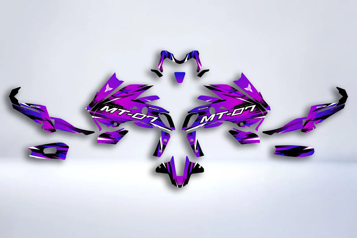 Graphics kit Yamaha MT 07 2018-2020 - PURPLE