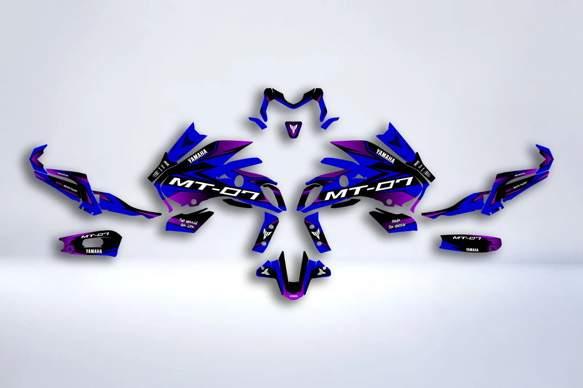 Graphics kit Yamaha MT 07 2018-2020 - BLUEP