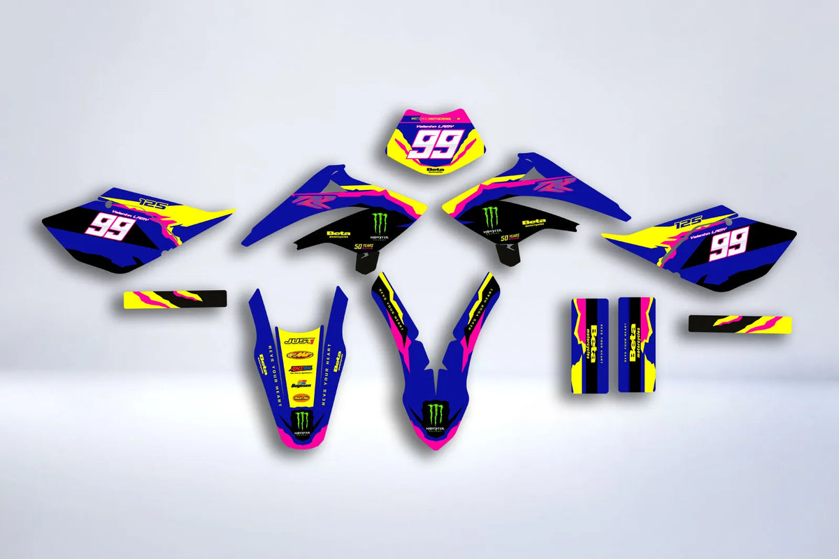 BETA RR Enduro 2006-2009 Deco Kit - TITAN BLUE