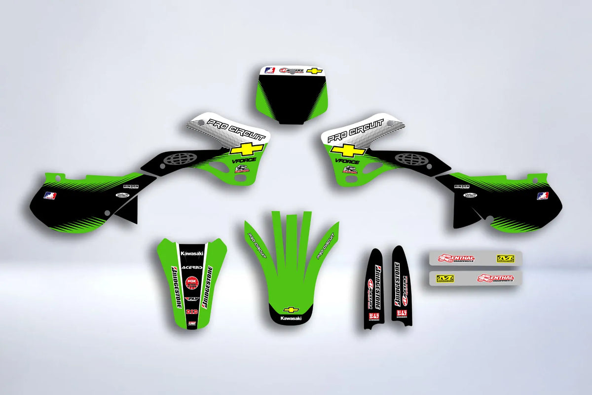 kit grafiche KAWASAKI KX 125-250 1999-2002 - PRO CIRCUIT