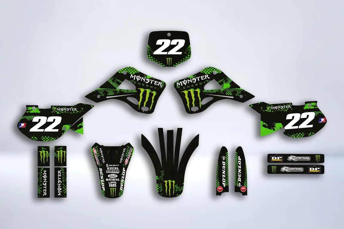 kit grafiche KAWASAKI KX 125-250 1999-2002 - MONSTER #2