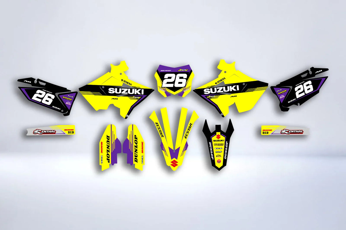 graphics kit SUZUKI RM125 & RM250 2001-2008 POLISPORT RESTYLE - VOLTIX