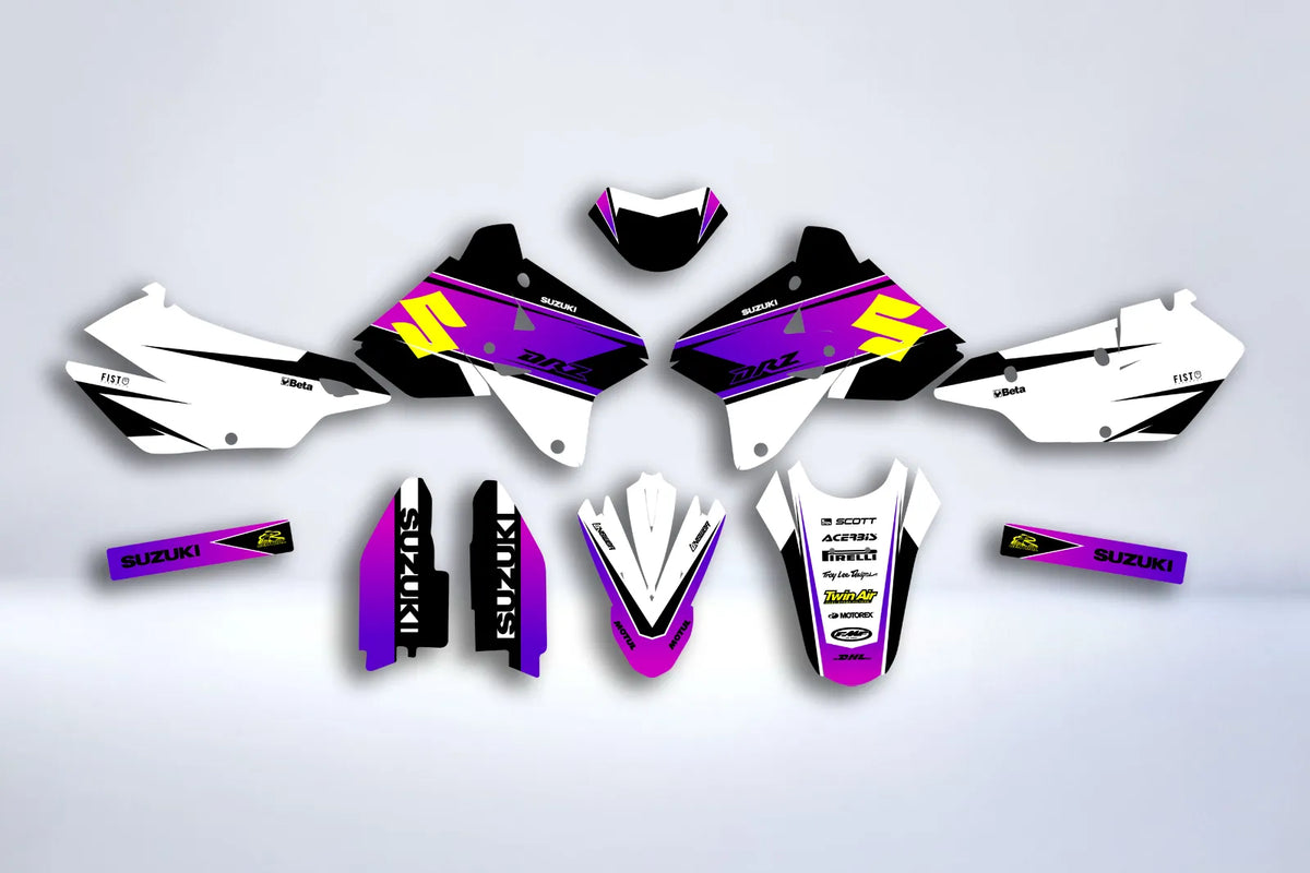 kit grafiche SUZUKI DRZ 400 - PURPLE