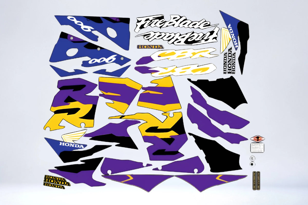 HONDA CBR 900 RR 1997 graphics kit - YELLOW
