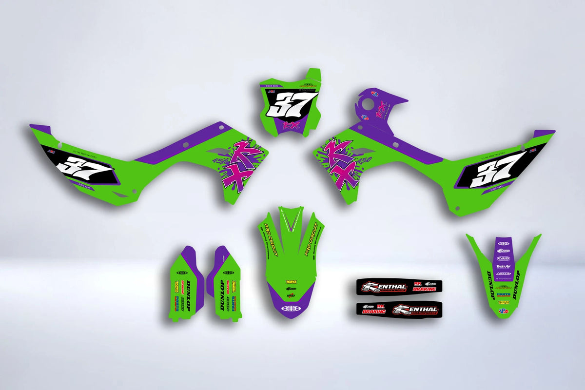 Kit Déco KAWASAKI KXF 250 2025 & KXF 450 2024-2025 - Dyno
