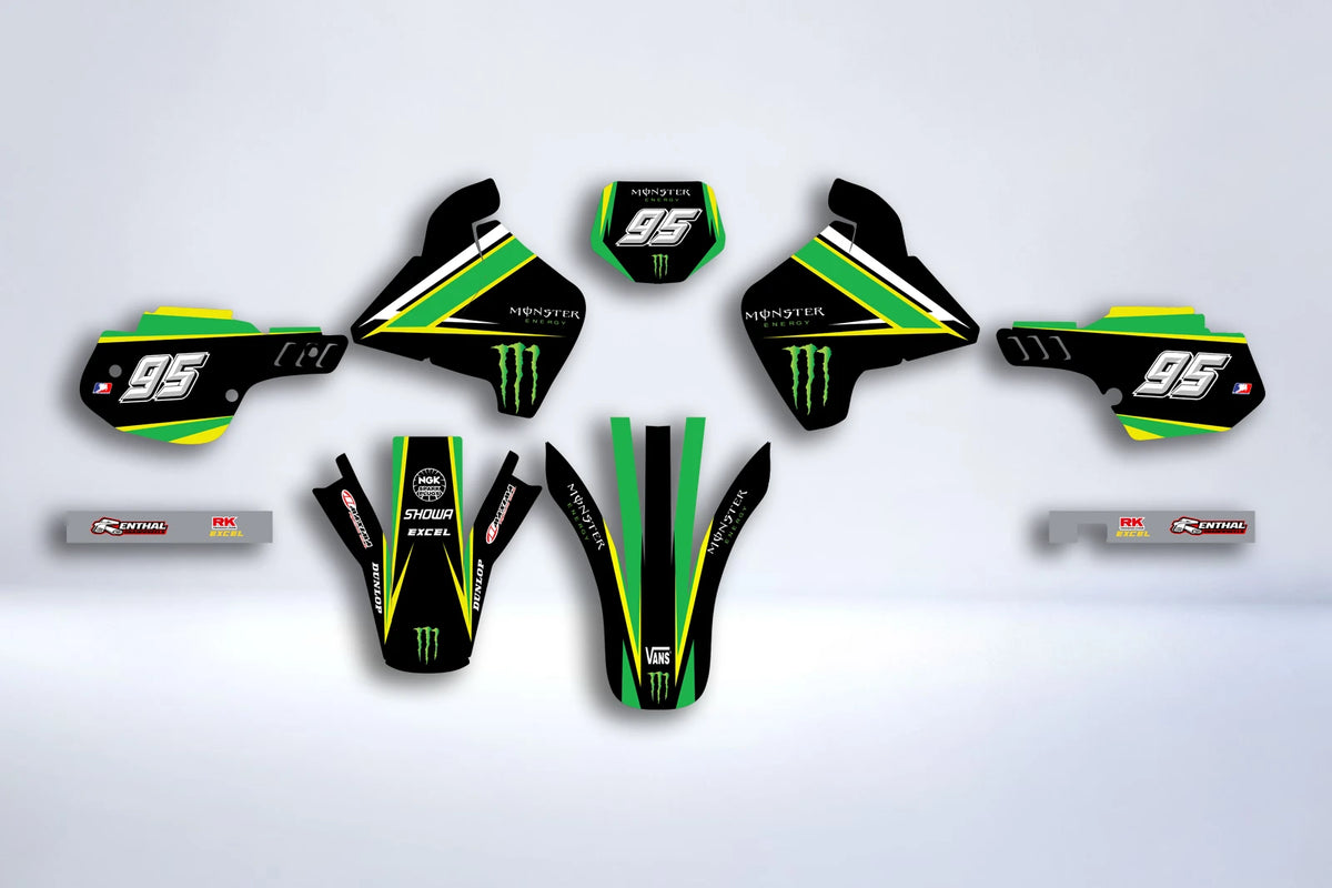 Kit déco KAWASAKI KDX 200 1991-1994 - MONSTER