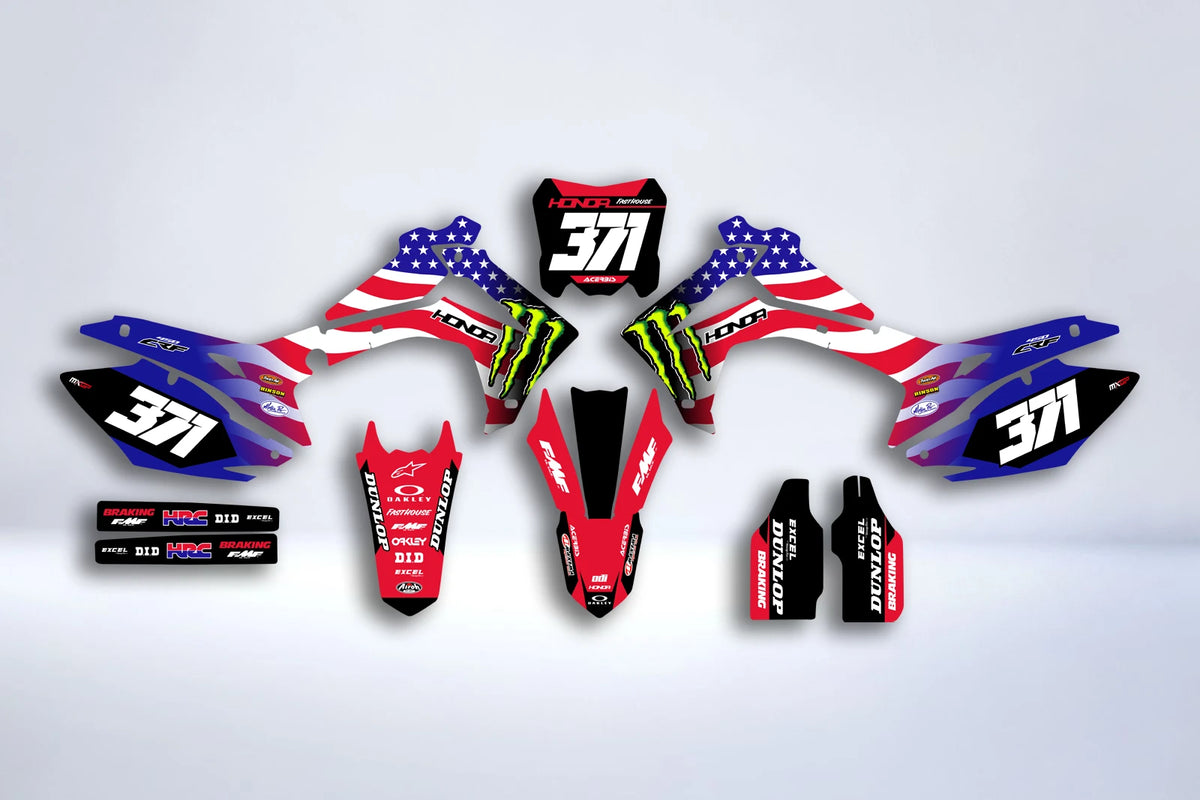Graphics kit HONDA CRF 250-450 2013-2016 - VOLTRIX