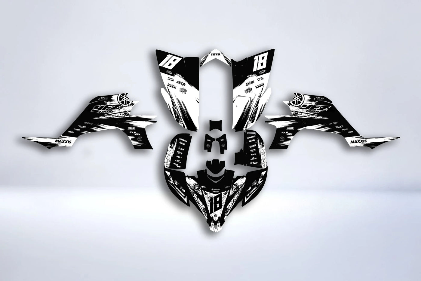 Kit déco Yamaha YFZ 450 R RAPTOR 2003-2008 - KORVYN