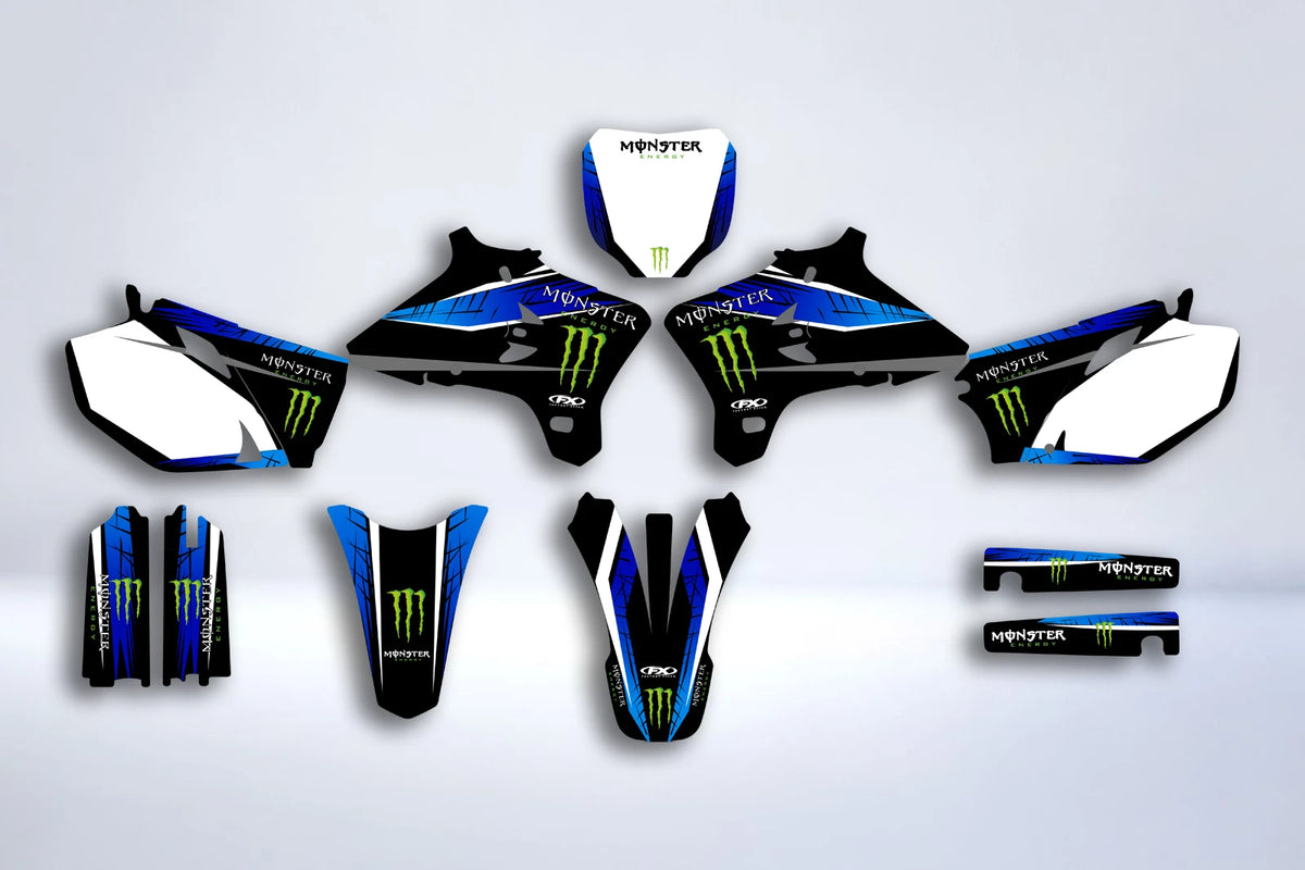 Kit Decoração YAMAHA YZF 250-450 2003-2005 - MONSTER BLUE