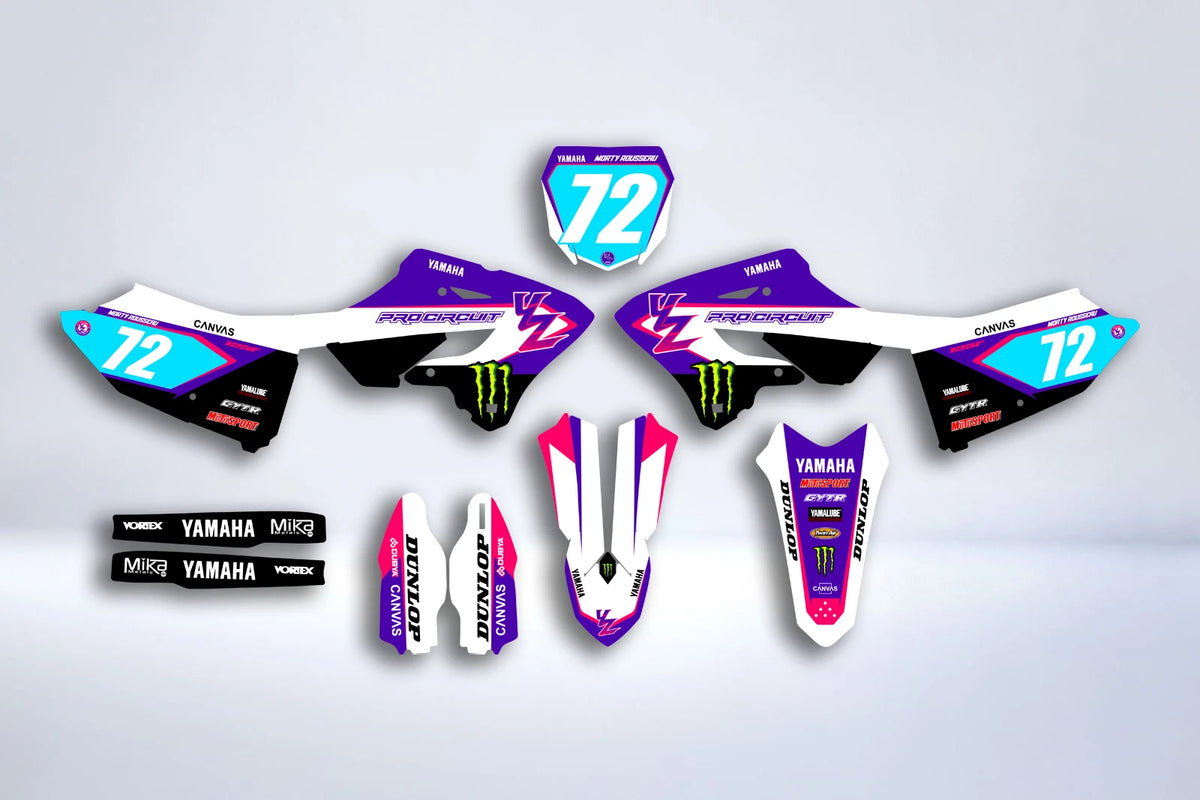Kit Déco Yamaha YZ 125/250 2022-2025 - PURPLE FACTORY