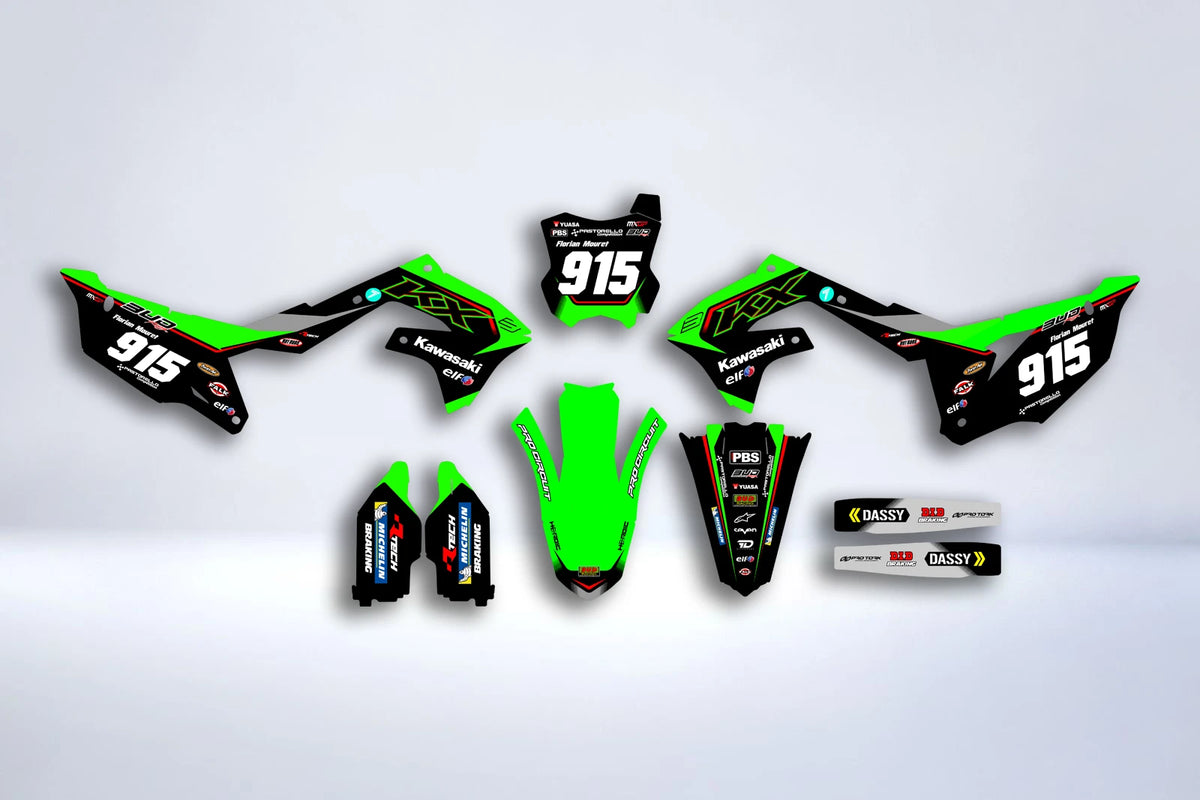 Kit Déco Kawasaki KXF 250 2021-2024 & KXF 450 2019-2023 - VORTIQ