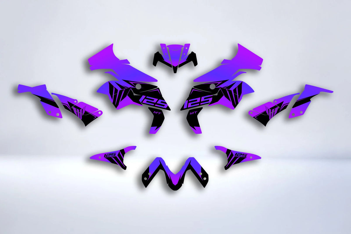 Kit Déco Yamaha MT 125 2020-2025 - PURPLE