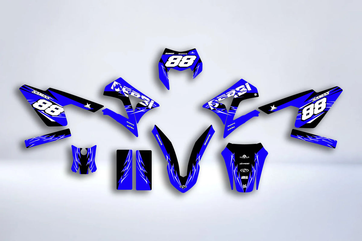 Kit Déco DERBI X-TREME / RACING 2011-2017 - FULL BLUE