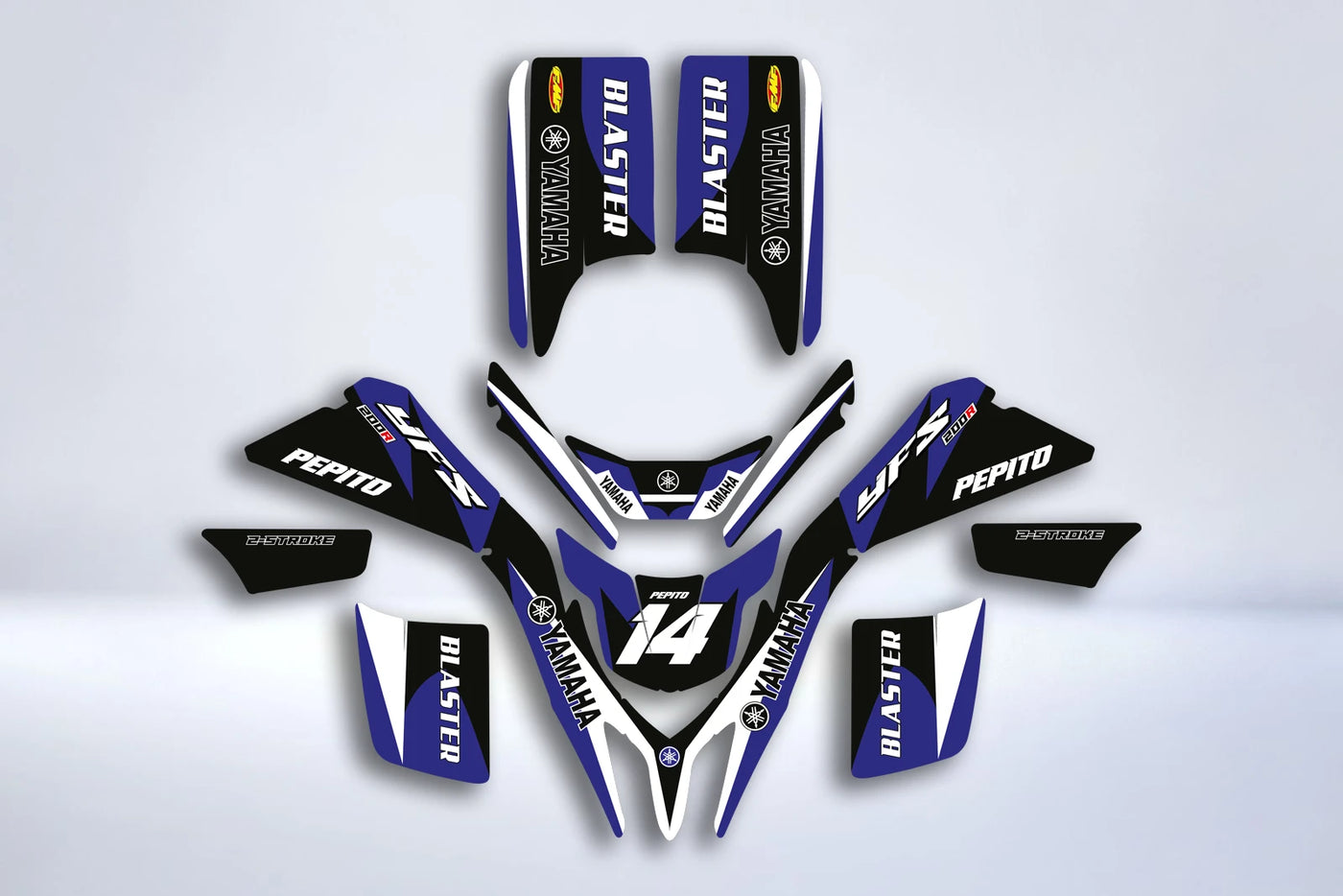 Kit Déco YAMAHA 200 Blaster - BLUE