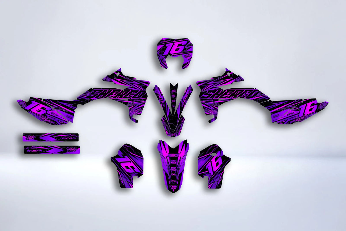Kit déco Sherco SE-R SM-R 50cc - NEONIX VIOLET
