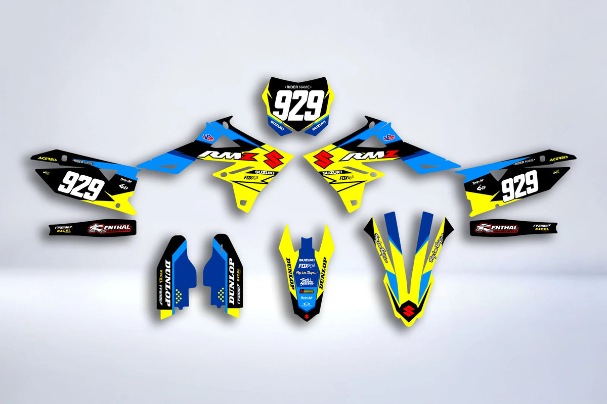 kit grafiche SUZUKI RM-Z 450 2018-2025 & RM-Z 250 2019-2023 - TRAXON