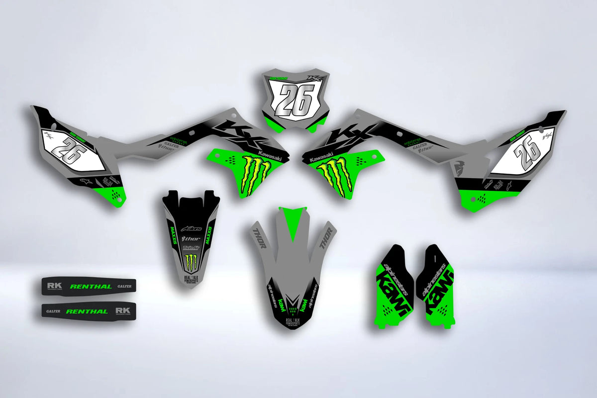Kit Déco Kawasaki KXF 250 2021-2024 & KXF 450 2019-2023 - Zyntro