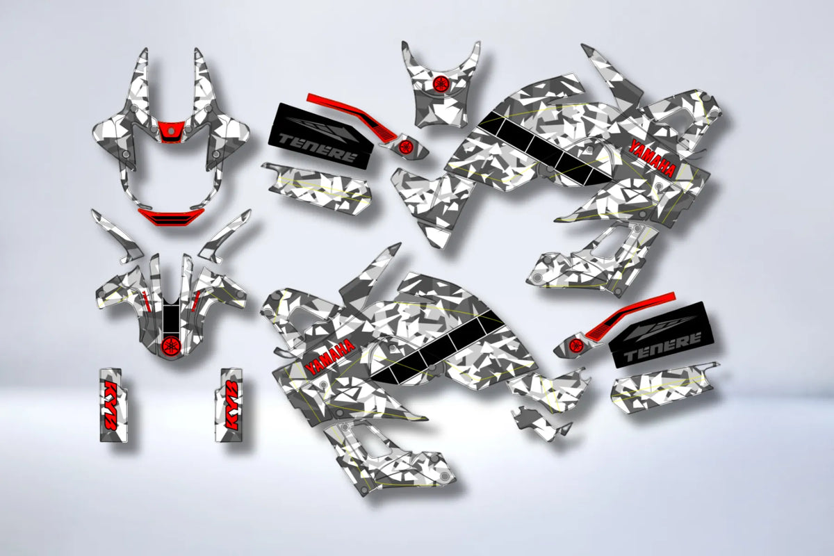 Yamaha XT 660Z Tenere Decal Kit - TRIANGLE