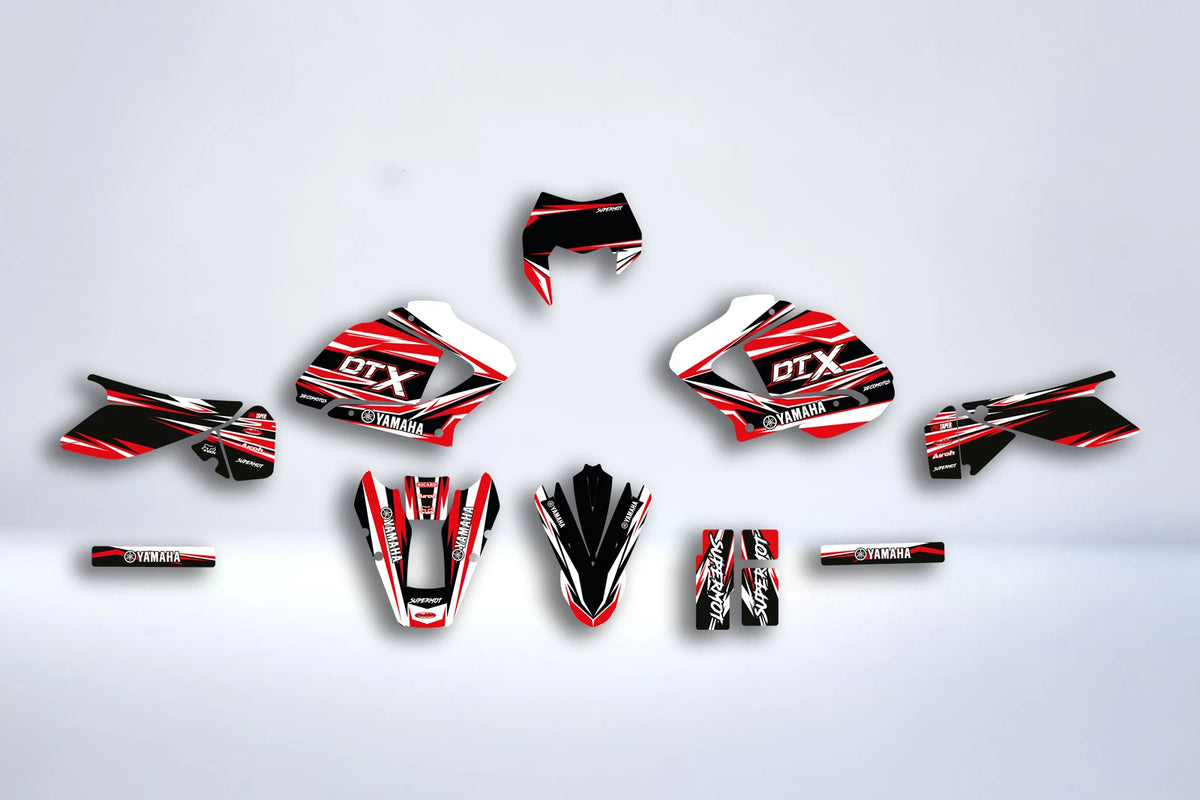 Yamaha DT 125 X DTX DTR 2004-2006 graphics kit - Red by @tyloure_rider