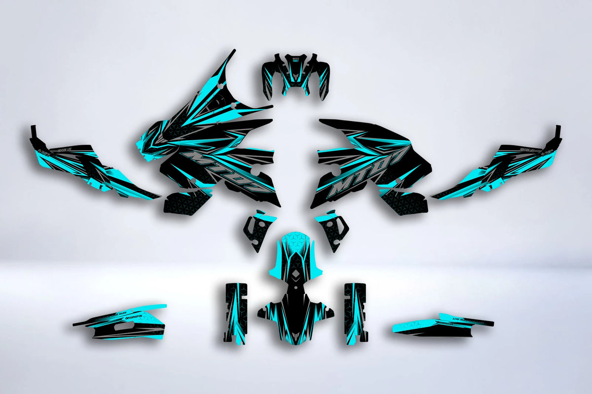 graphics kit Yamaha MT 07 2021-2024 - LIGHT BLACK