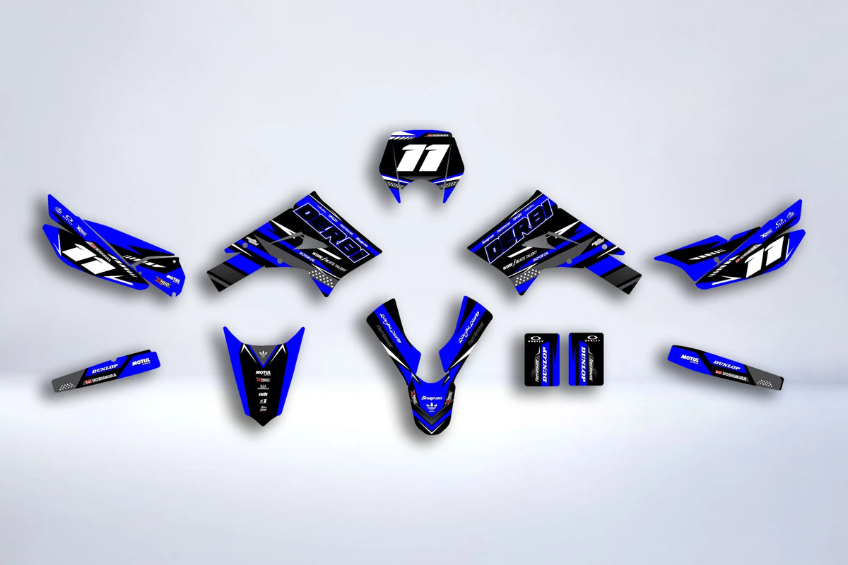 Kit Déco DERBI X-TREME / RACING 2011-2017 - BLUE DERBI