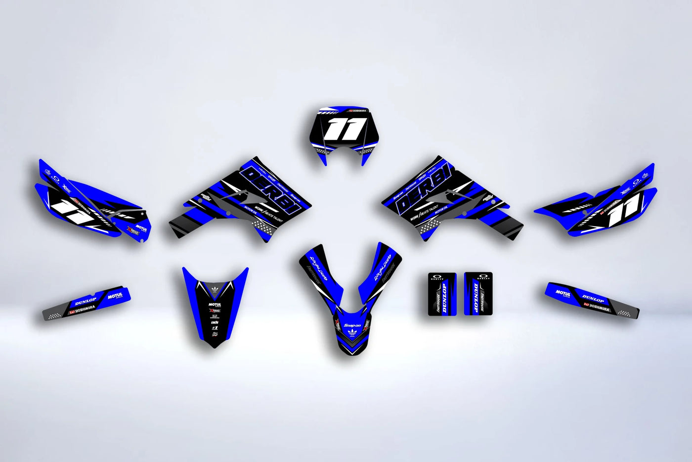 DERBI X-TREME / RACING graphics kit 2011-2017 - BLUE DERBI