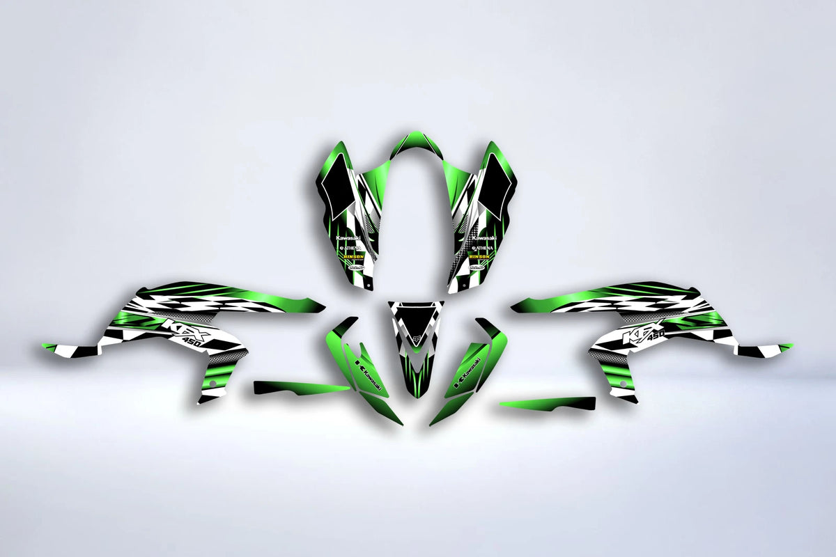 Dekor-Kit KAWASAKI KFX 450 - DAMIER