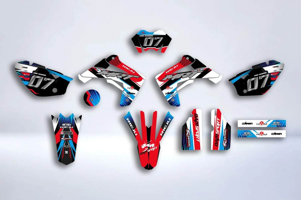 kit gráfico RIEJU MRT 2009-2021 - AZUL Y ROJO