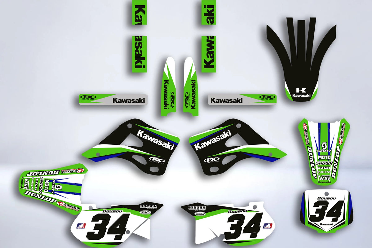 kit grafiche KAWASAKI KX 125-250 1999-2002 - ORIGINE