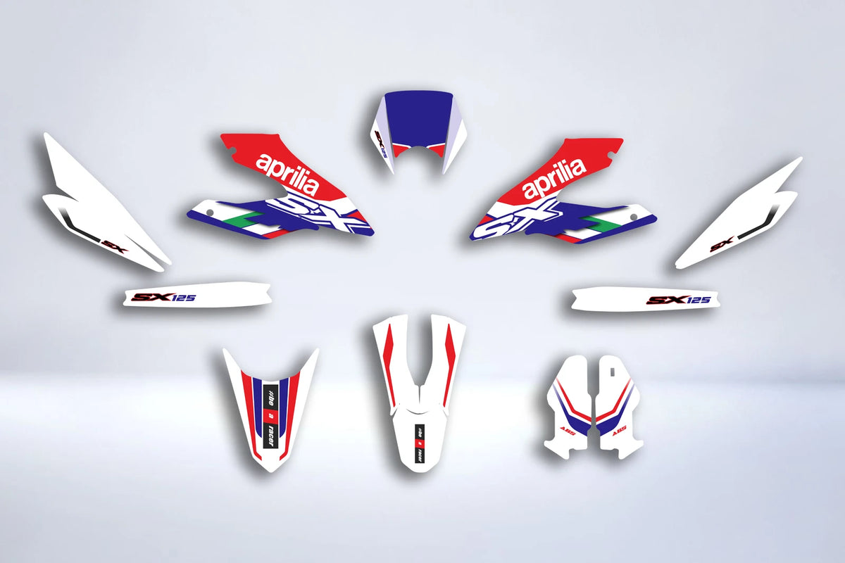 DERBI Senda DRD 125 SM / APRILIA SX 125 2018-2024 DECORATION Kit - ORIGINAL V2