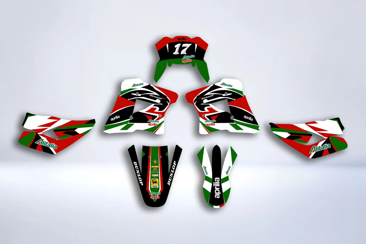 Kit Déco APRILIA MX 125 - RED GREEN