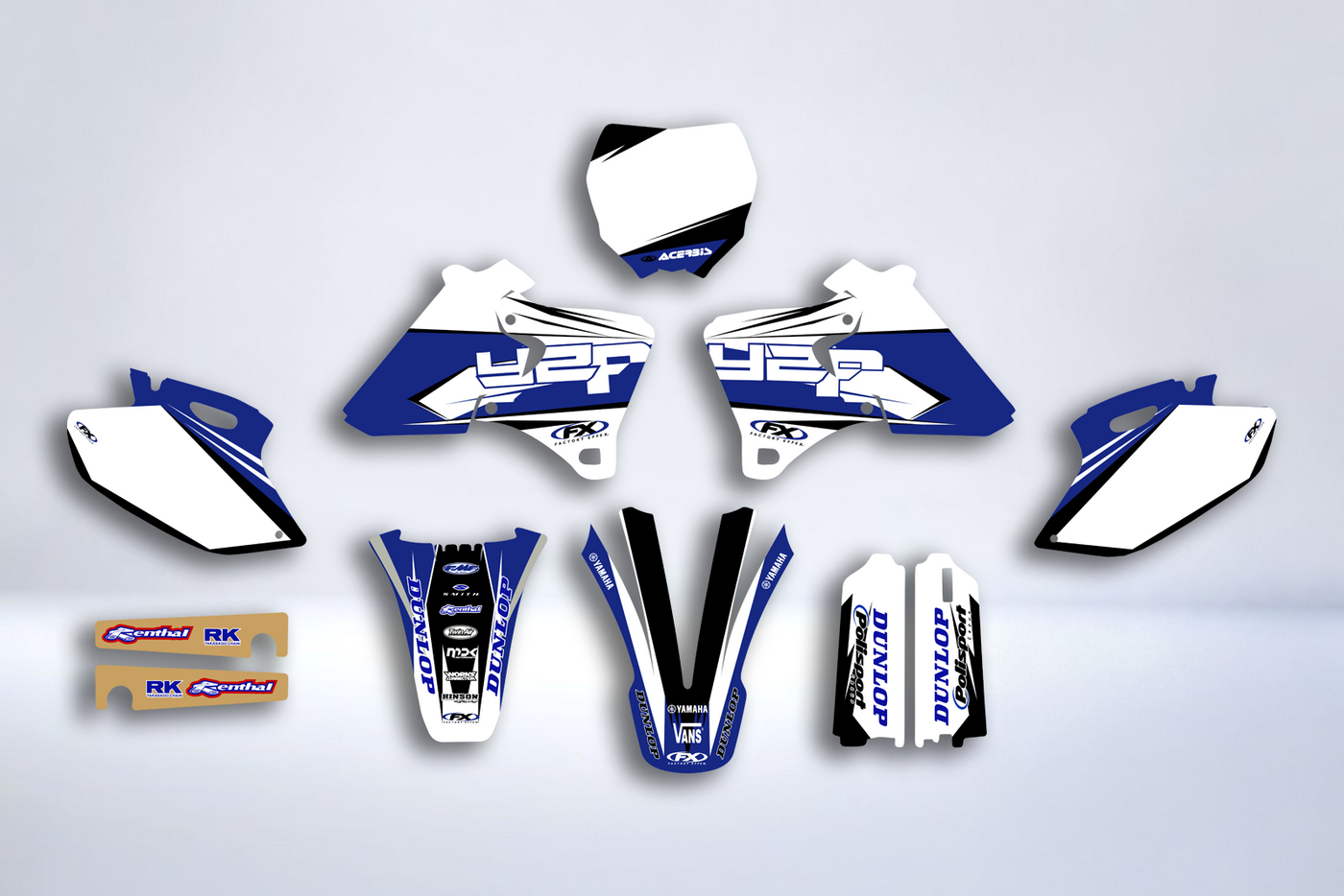 Dekor-Kit YAMAHA YZF 250 / 426 1998-2002 - FACTORY WEISS