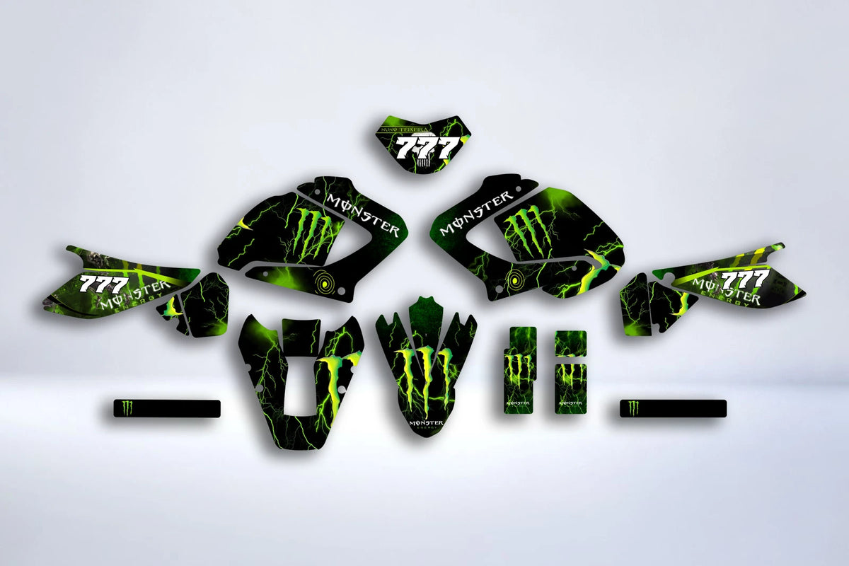 Kit Déco Yamaha DTR DTX 125 2004-2007 - GREEN MONSTER