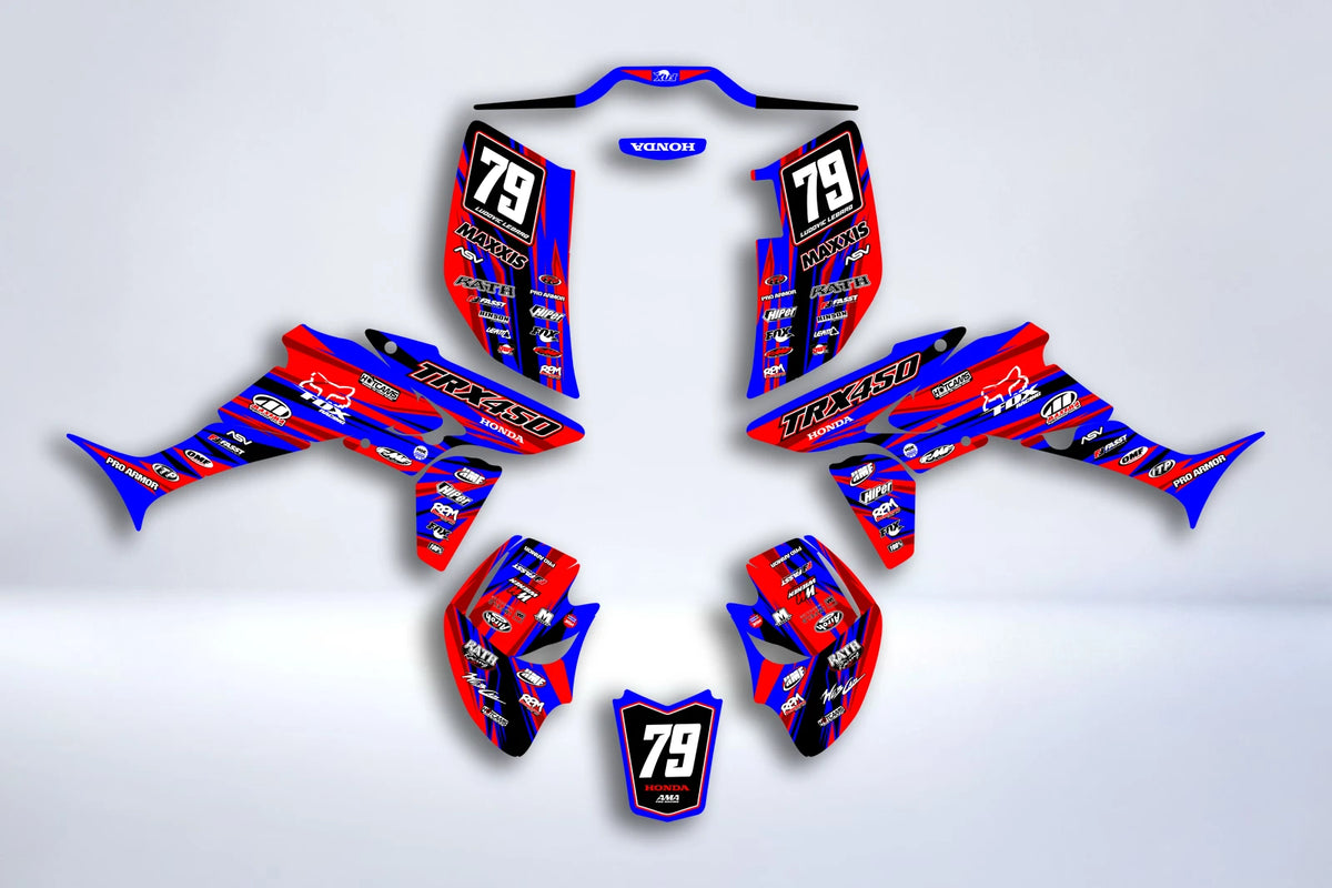 graphics kit HONDA TRX 450 450R 450ER - SKORCHA