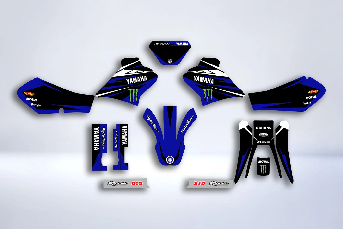 Kit Déco YAMAHA TTR 250 2005-2012 - BLUE MONSTER