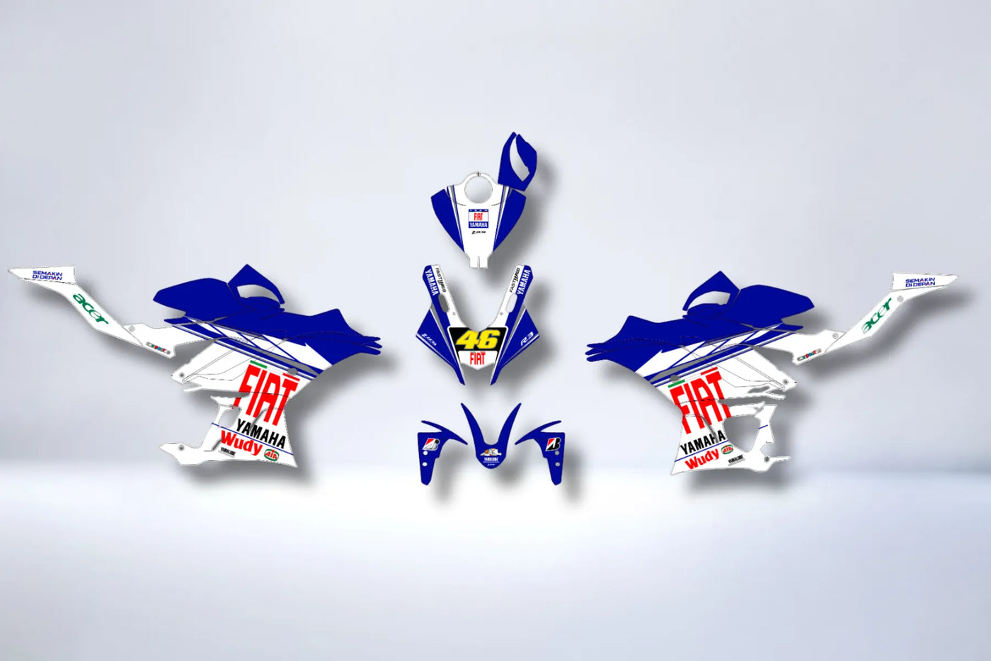 Yamaha YZF R3 2013-2024 Decal Kit - RACE