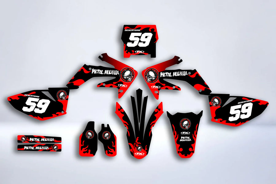 Kit grafiche HONDA CRF 250 2004-2009 - METAL MULISHA