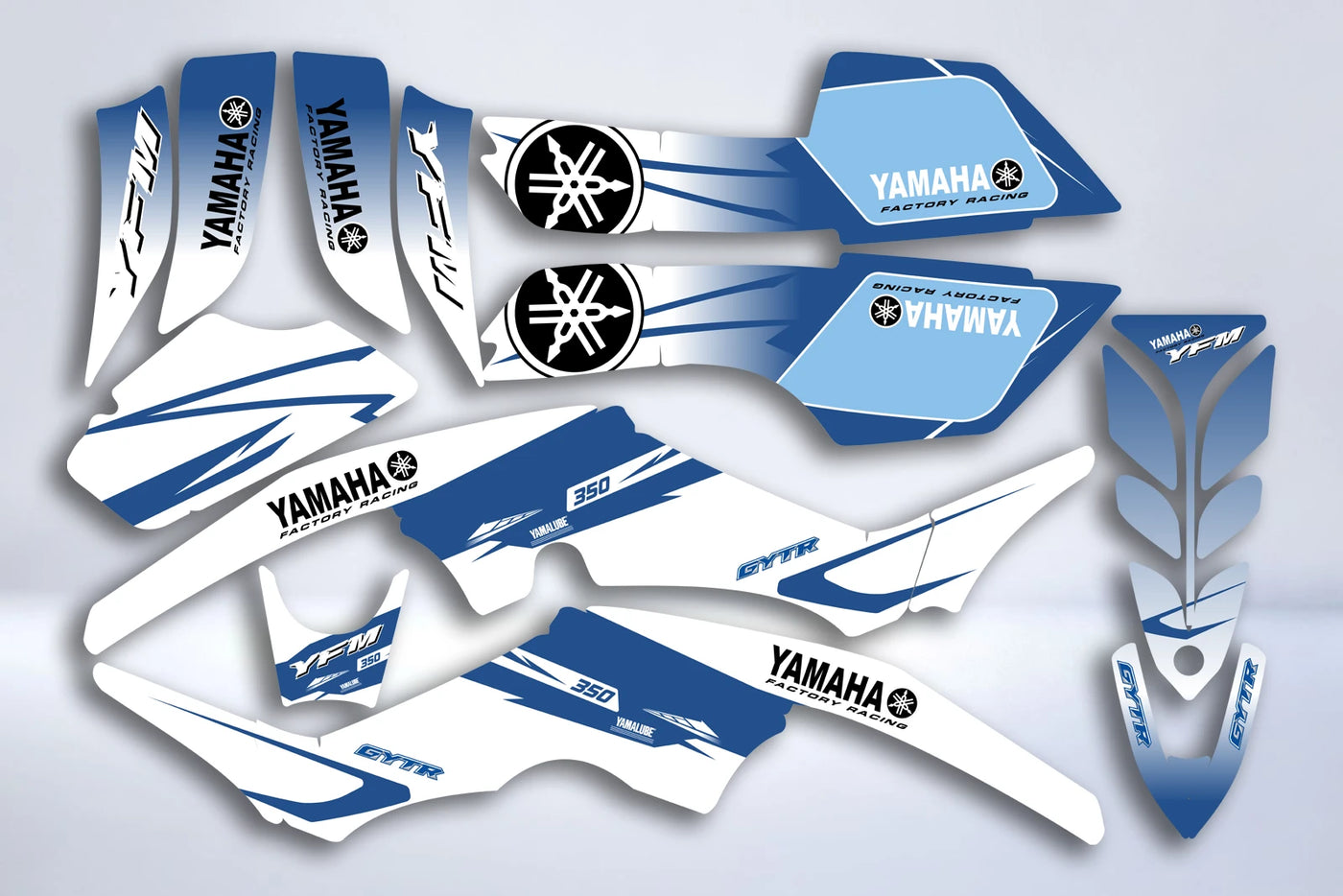 Kit déco Yamaha YFM 350 Raptor - BLUE ORIGINAL
