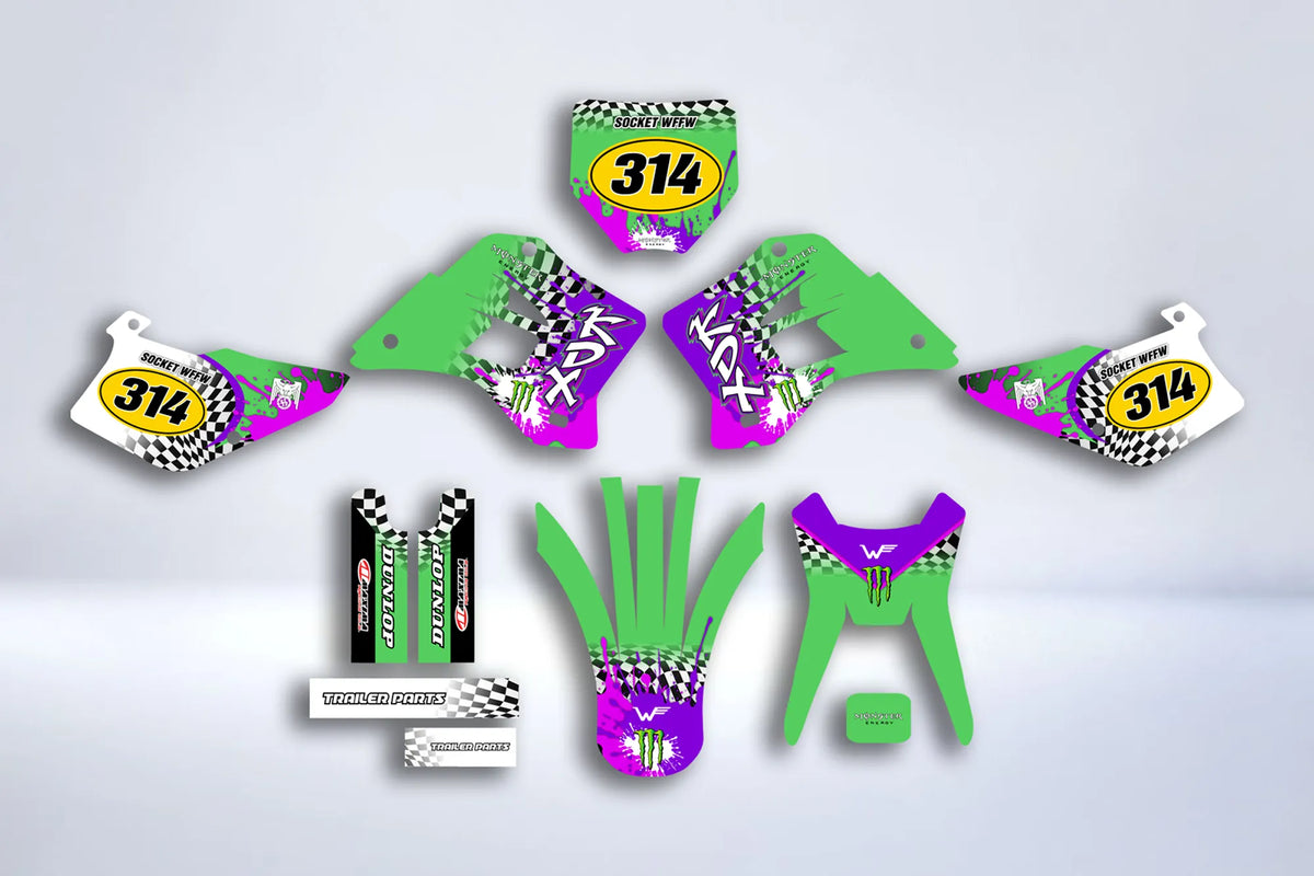 graphics kit KAWASAKI KXF 250 2009-2012 - MONSTER #5