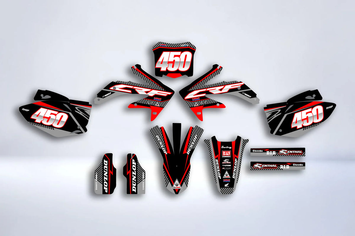Kit déco HONDA CRF 450 2005-2008 - GRAVIX